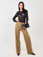 Czarna siateczkowa bluzka z długim rękawem