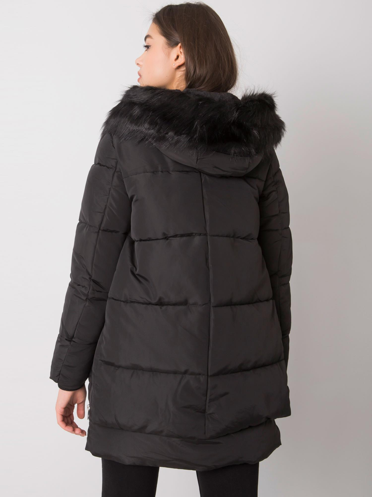 Schwarze gesteppte Winterjacke Estherville.