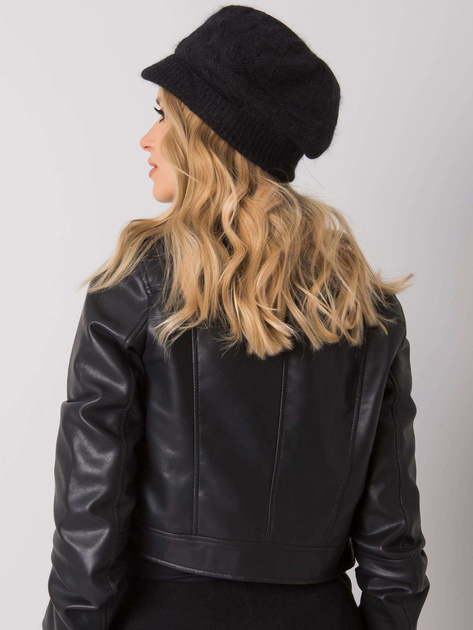 Hurt Ciemnobrązowa czapka zimowa z daszkiem