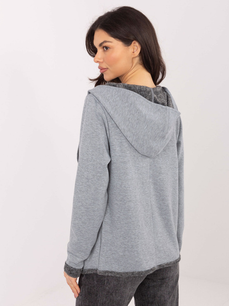Szara bluza z futrzaną podszewką SUBLEVEL