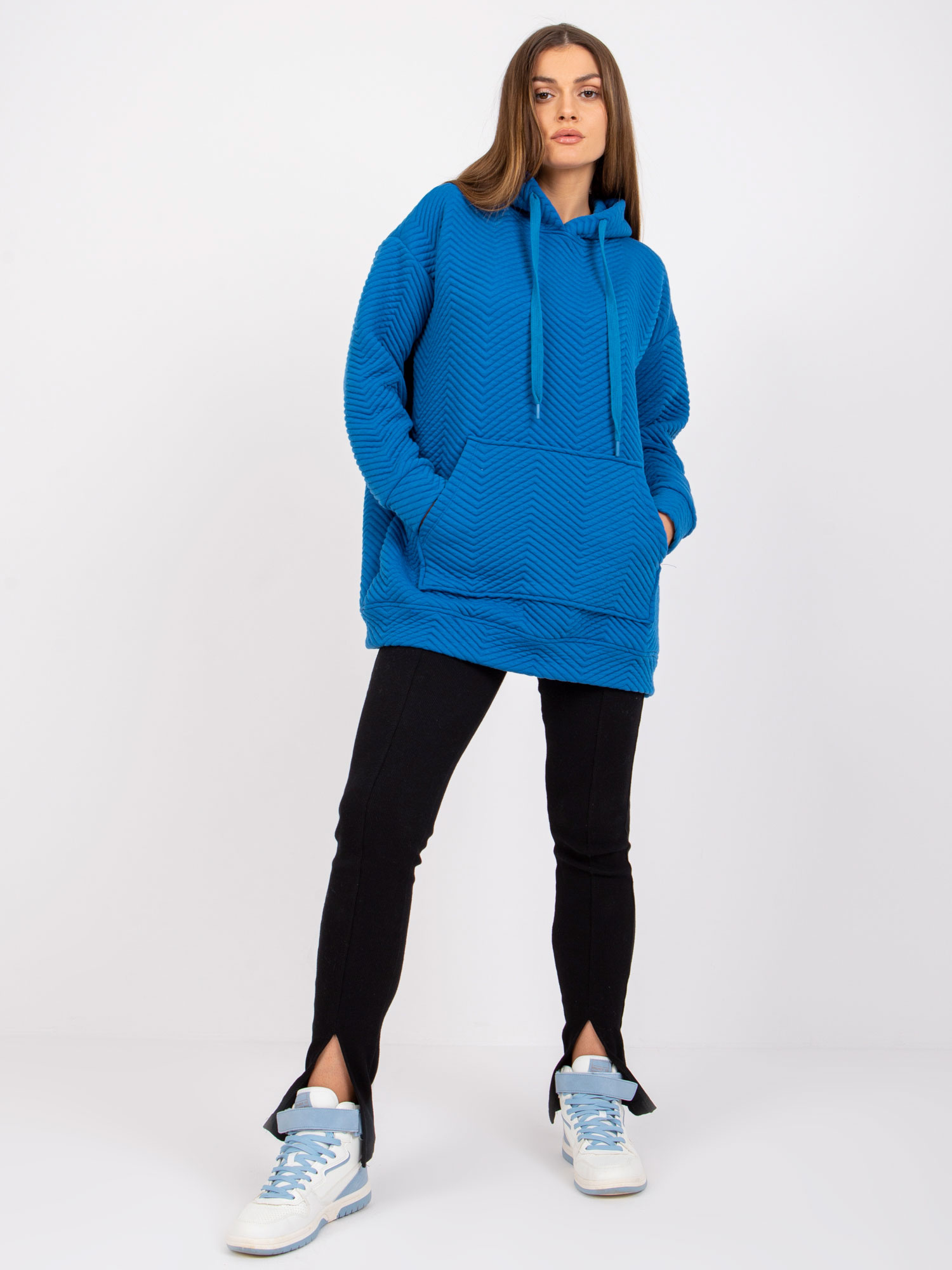Dark blue kangaroo hoodie Atlanta RUE PARIS.