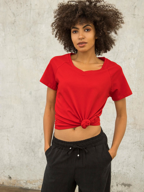 FOR FITNESS Czerwony t-shirt Layla