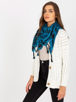 Hurtownia Niebiesko-czarna chusta komin w kratę 