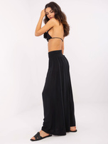 Hurt Black pants swede with wide elastic OCH BELLA.