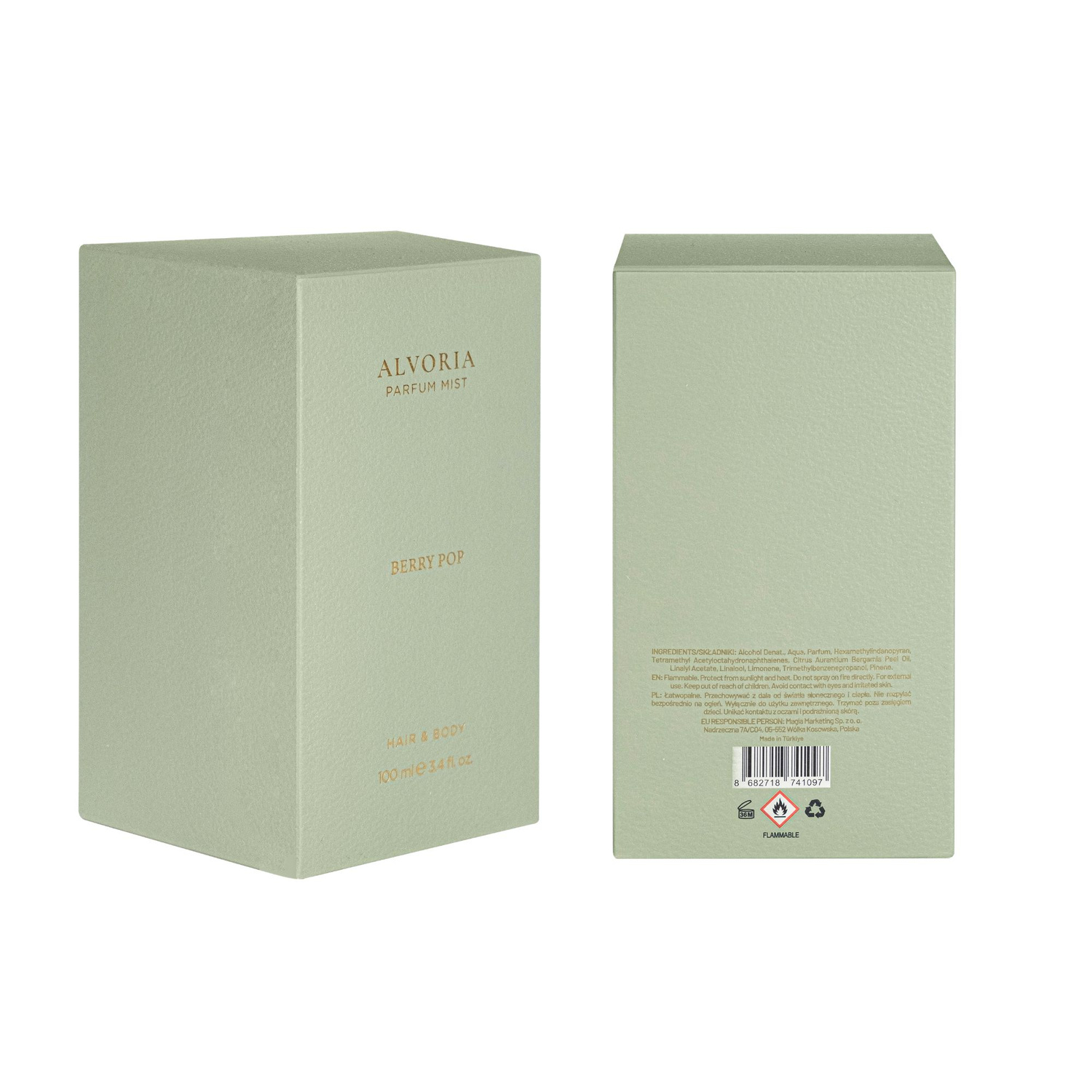 Berry Pop - Tělová mlha Alvoria 100ml