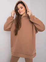 Camelowy dresowy komplet dwuczęściowy Lucia