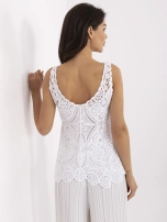 White lace tank top.