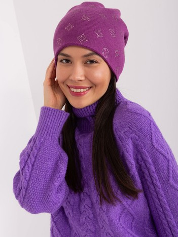 Hurt Purple winter hat with cashmere addition.