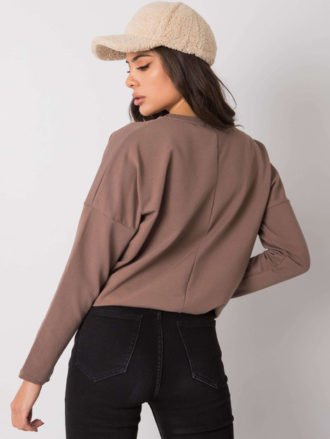 Brązowa bluzka z nadrukiem Jackson RUE PARIS