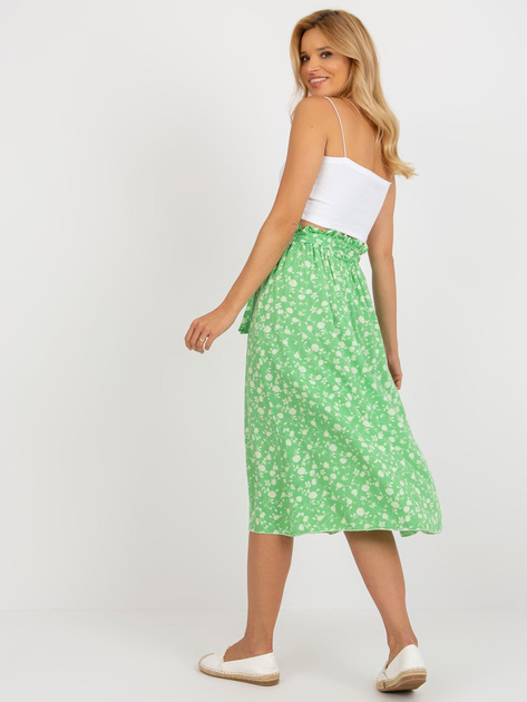 Hurt Jasnozielona midi spódnica rozkloszowana RUE PARIS