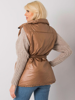 Brązowa kamizelka puchowa Effie