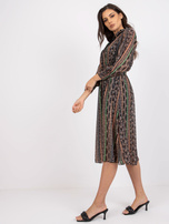 Czarna sukienka we wzory Ava