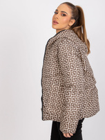 Black reversible jacket with hood Arta