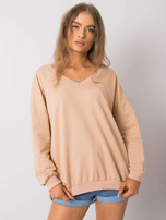 Beżowa bluza bez kaptura Lilyana