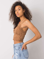 Camelowy top koronkowy Zorinne OCH BELLA