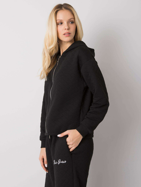 Czarna pikowana bluza basic Melanie