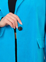 Niebieska sztruksowa marynarka od kompletu RUE PARIS