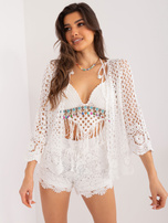 Hurt Ecru trzyczęściowy letni komplet damski z szortami