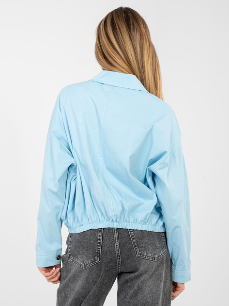 Jasnoniebieska casualowa koszula z bawełny RUE PARIS