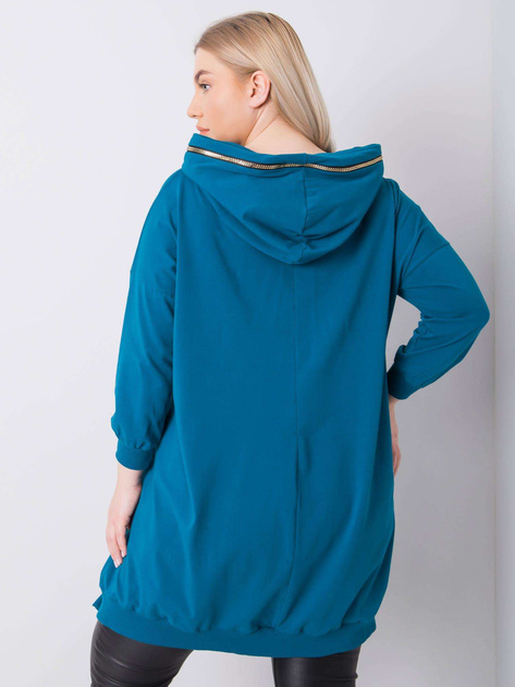 Morska bluza plus size z kapturem Fantasy
