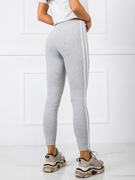 Szare legginsy z lampasami Lavrence