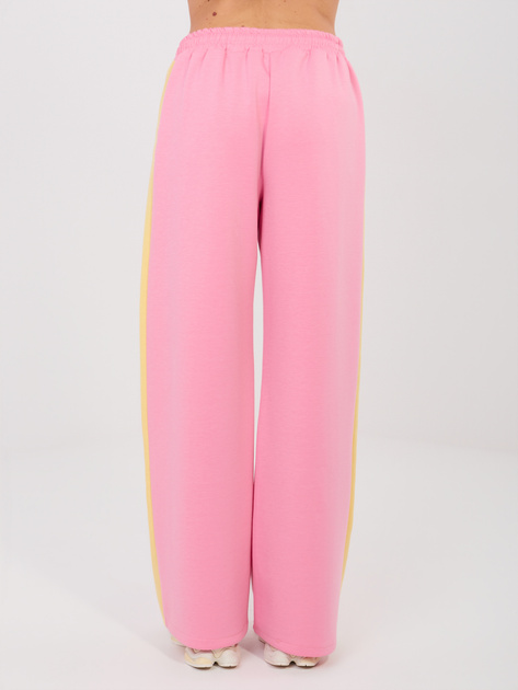 Różowy dresowy komplet z bluzą w serduszka RUE PARIS