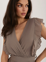 Fango midi sukienka z plisowanym dołem RUE PARIS