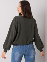 Ciemna khaki bluza plus size bez kaptura Hariette