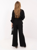 Czarny dwuczęściowy komplet na lato