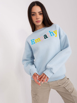 Hurt Jasnoniebieska bluza bez kaptura 