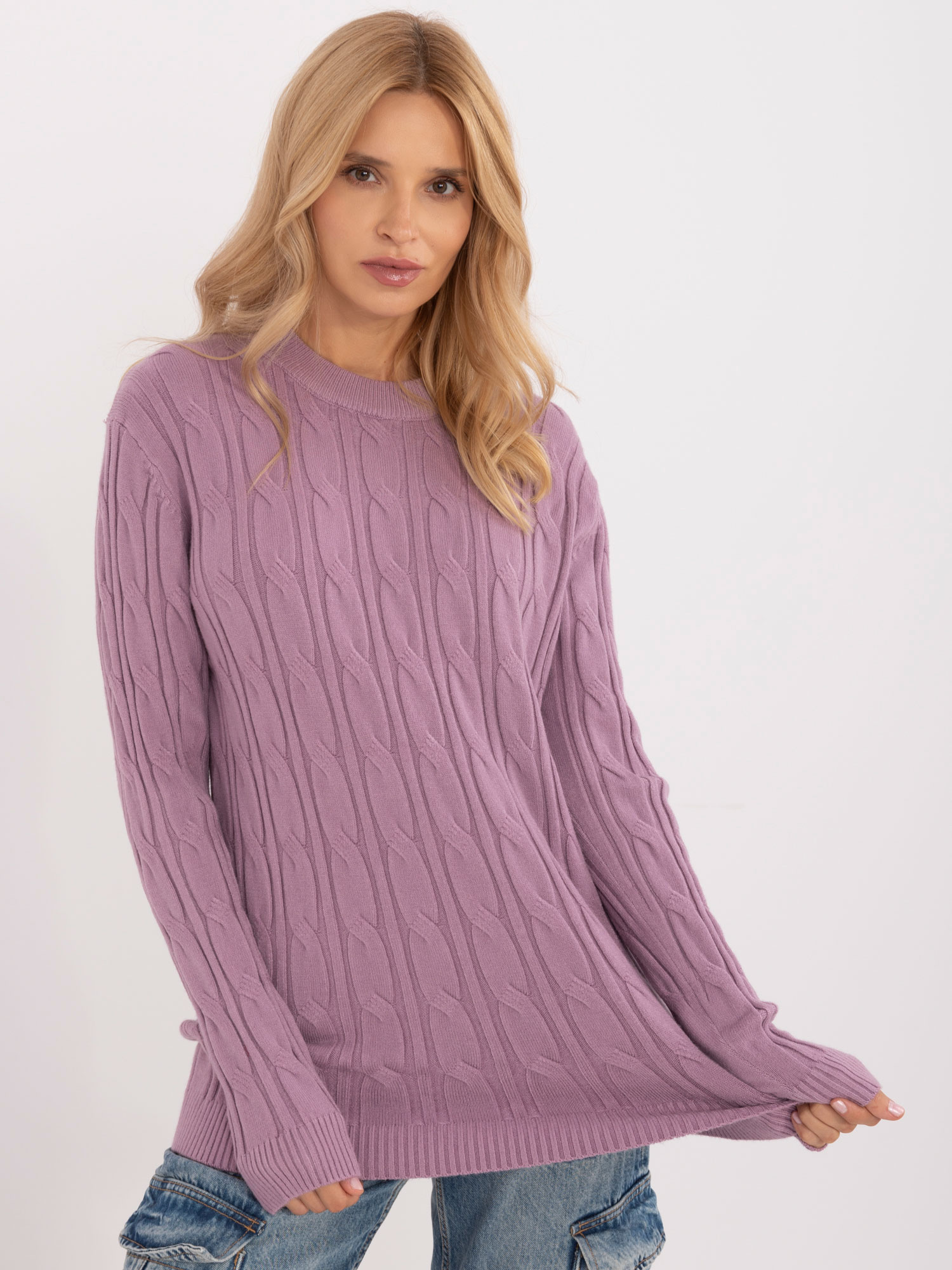 Sweter fioletowy