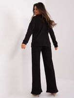 Hurt Black two-piece casual set with a sweatshirt.
