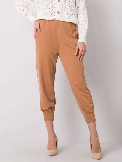 Camelowe spodnie dresowe Iria RUE PARIS