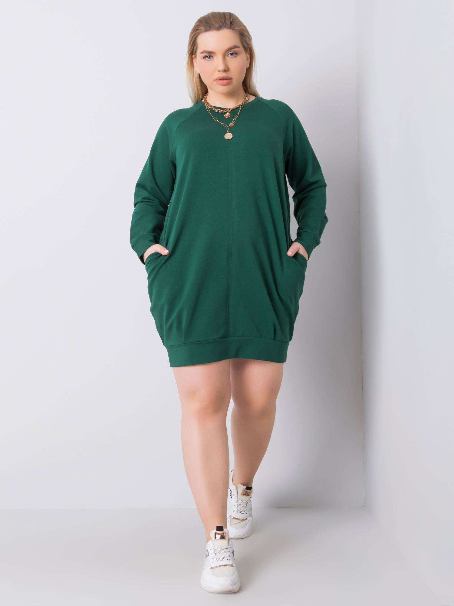 Dark Green Plus Size Dress Ariadne