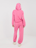 Ciemnoróżowy komplet ze spodniami typu jogger RUE PARIS 