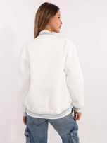 Hurtownia online Ecru  damska bluza bomberka z haftem