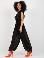 Hurt Czarny damski kombinezon bez rękawów OCH BELLA