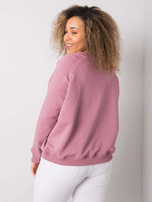 Ružová mikina plus size z bavlny Donna.