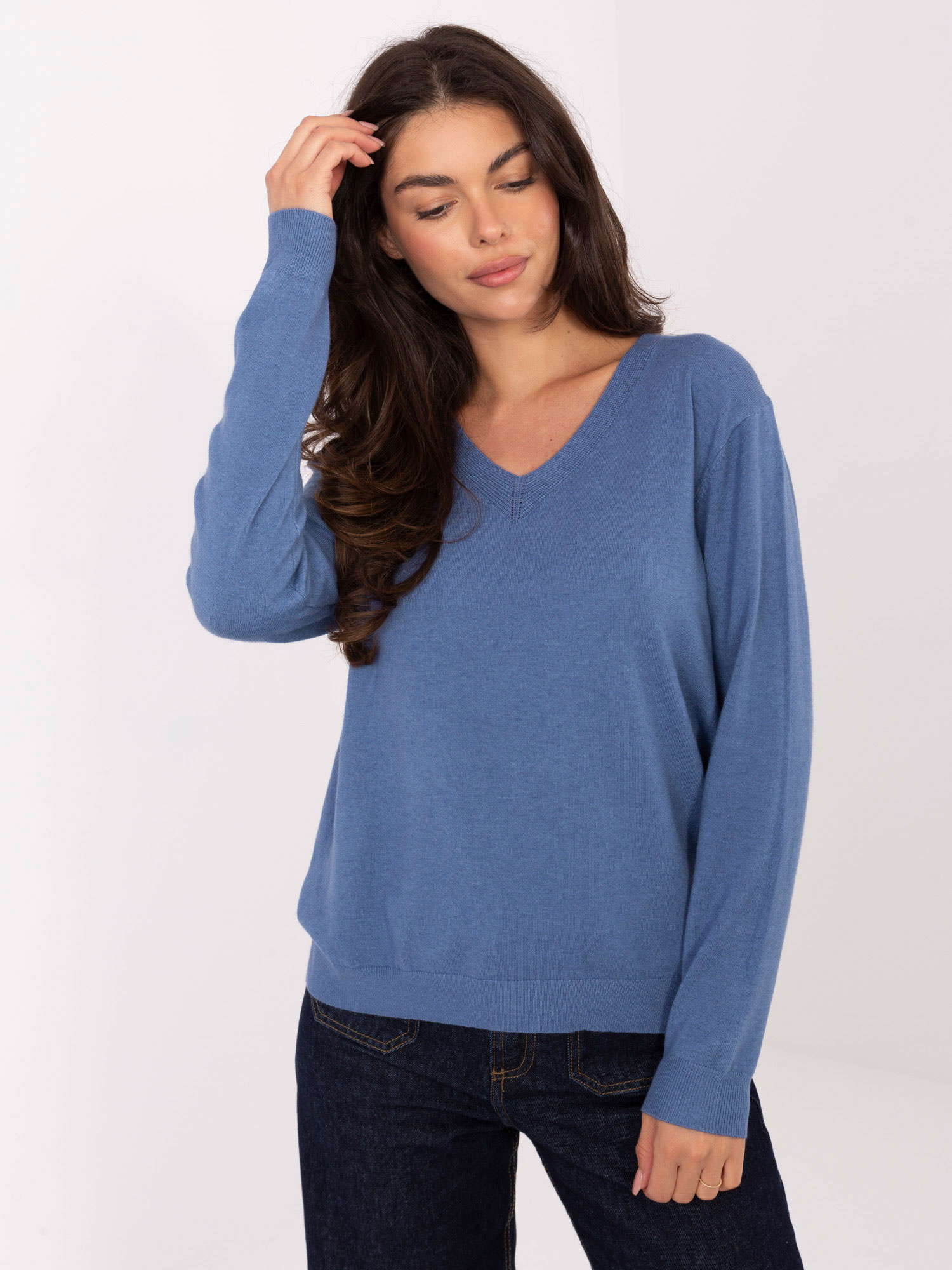 Sweter niebieski