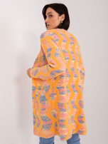 Hurt Pomarańczowy kardigan z dzianiny