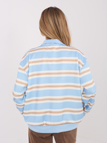 Jasnoniebieska damska bluza z kołnierzykiem