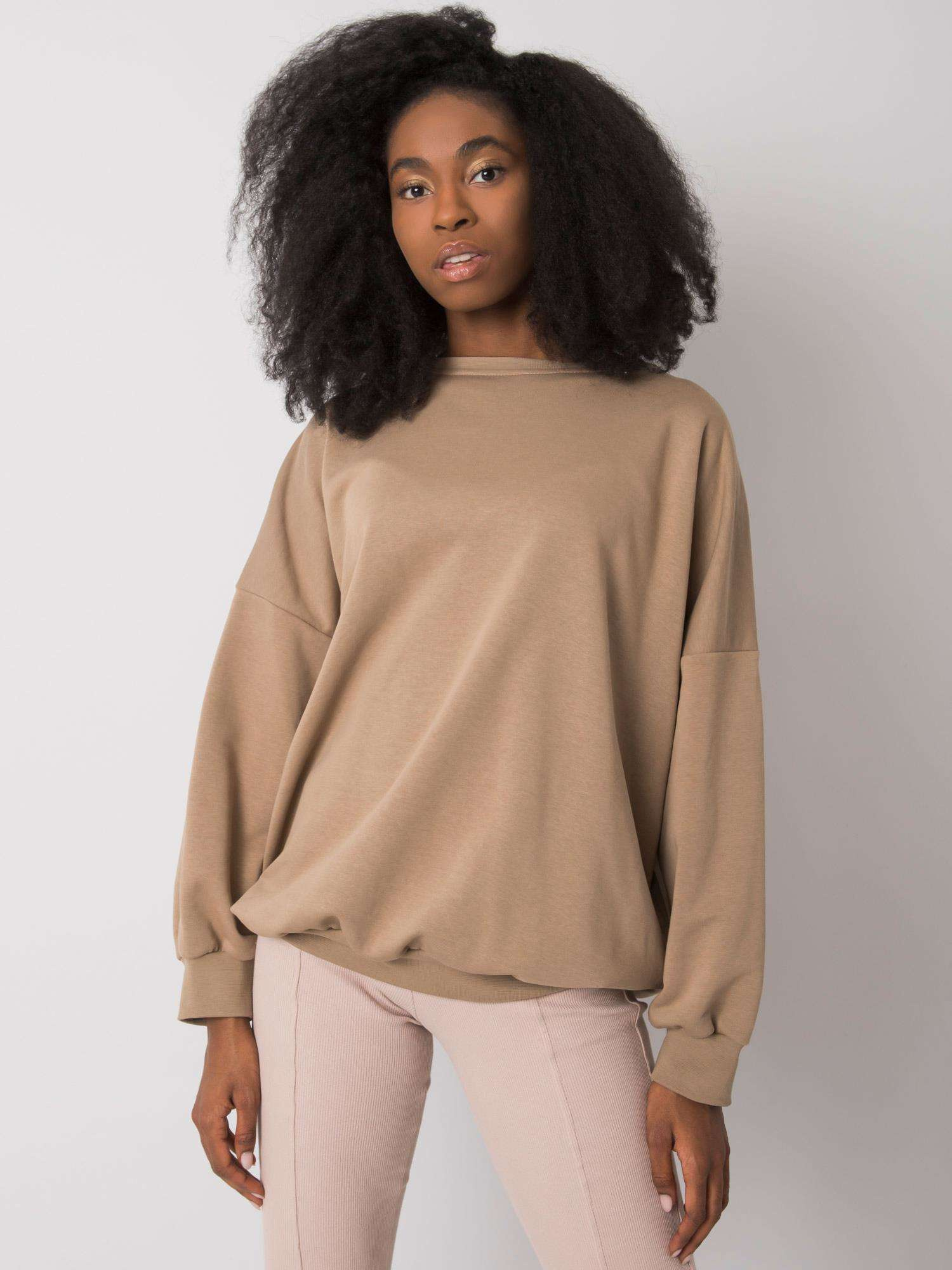 Beige mikina s potiskem Brooke.