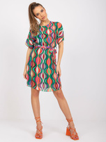 Zielona sukienka mini plisowana Marianne