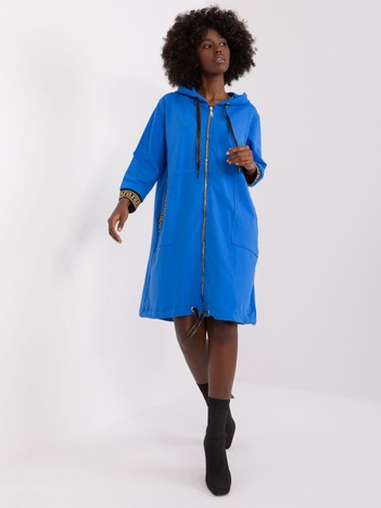 Hurt Ciemnoniebieska bluza rozpinana ze ściągaczami Lisbon