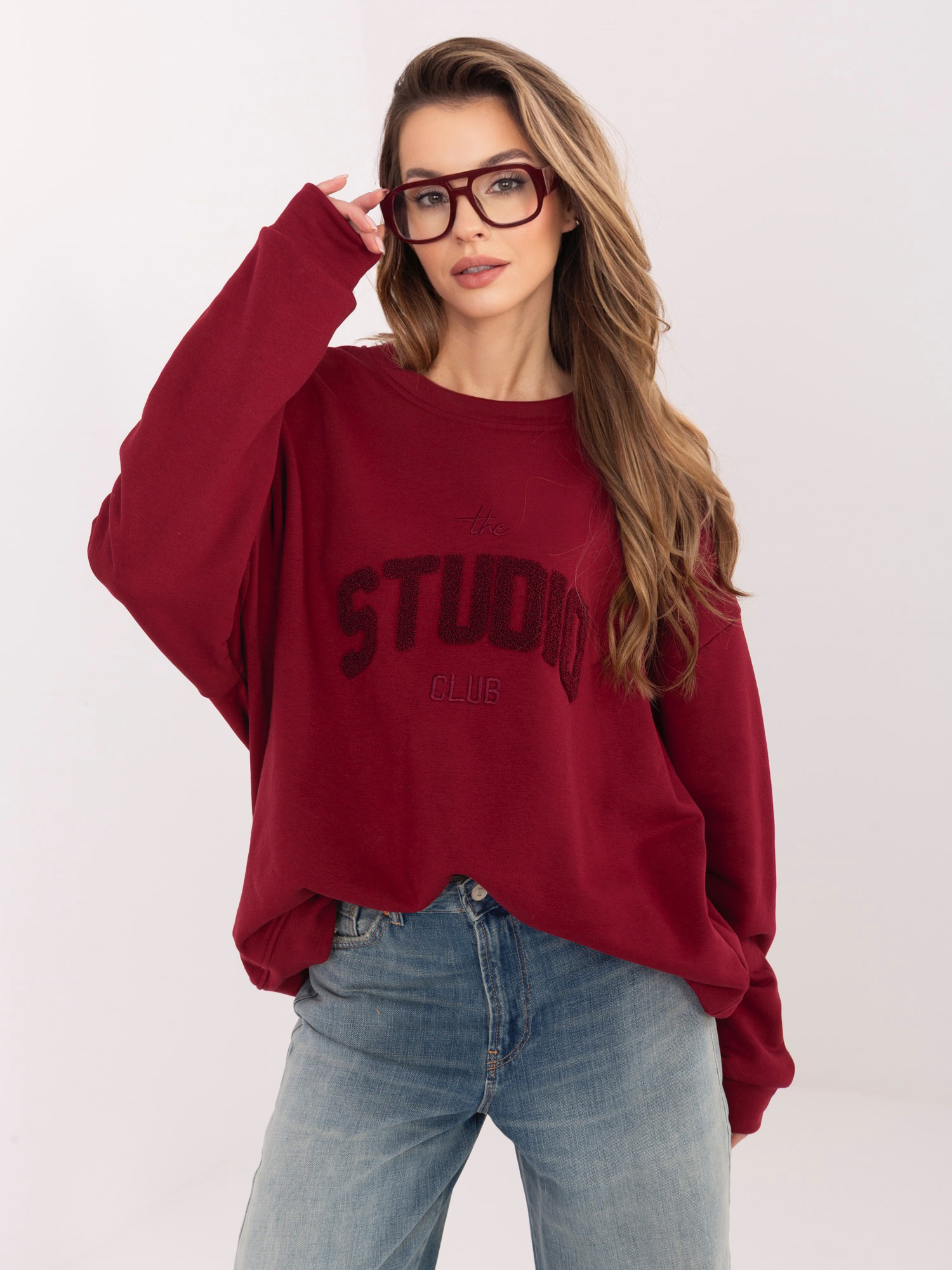 Bluza bordowy