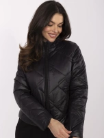 Hurtownia Czarna przejściowa kurtka bez kaptura