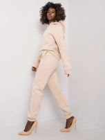 Jasnobeżowy komplet z bawełny Huguette