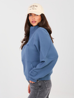 Brudnoniebieska dresowa bluza ze stójką NATURAL SIDE