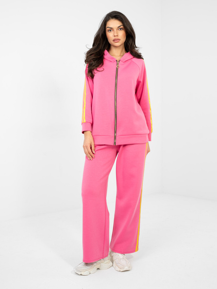 Ciemnoróżowa rozpinana bluza oversize RUE PARIS 