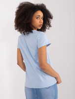 Hurt hellblaues T-Shirt mit Stickerei BASIC FEEL GOOD.